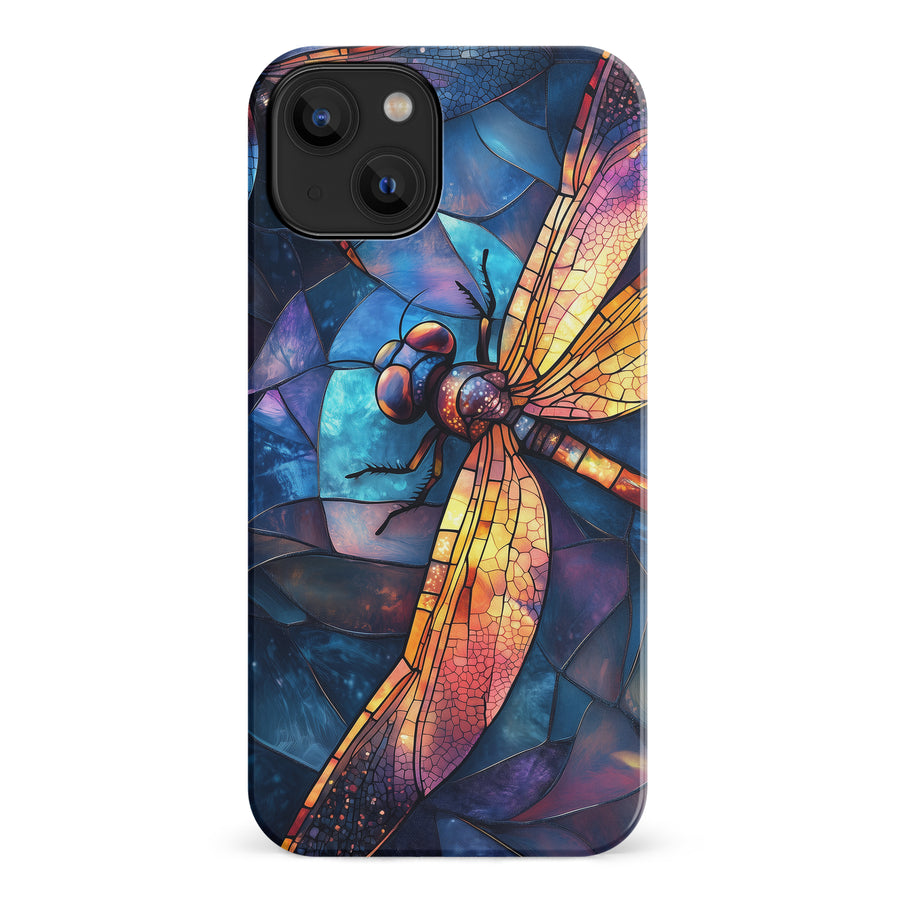 Enchanting Dragonfly Stained Glass Phone Case