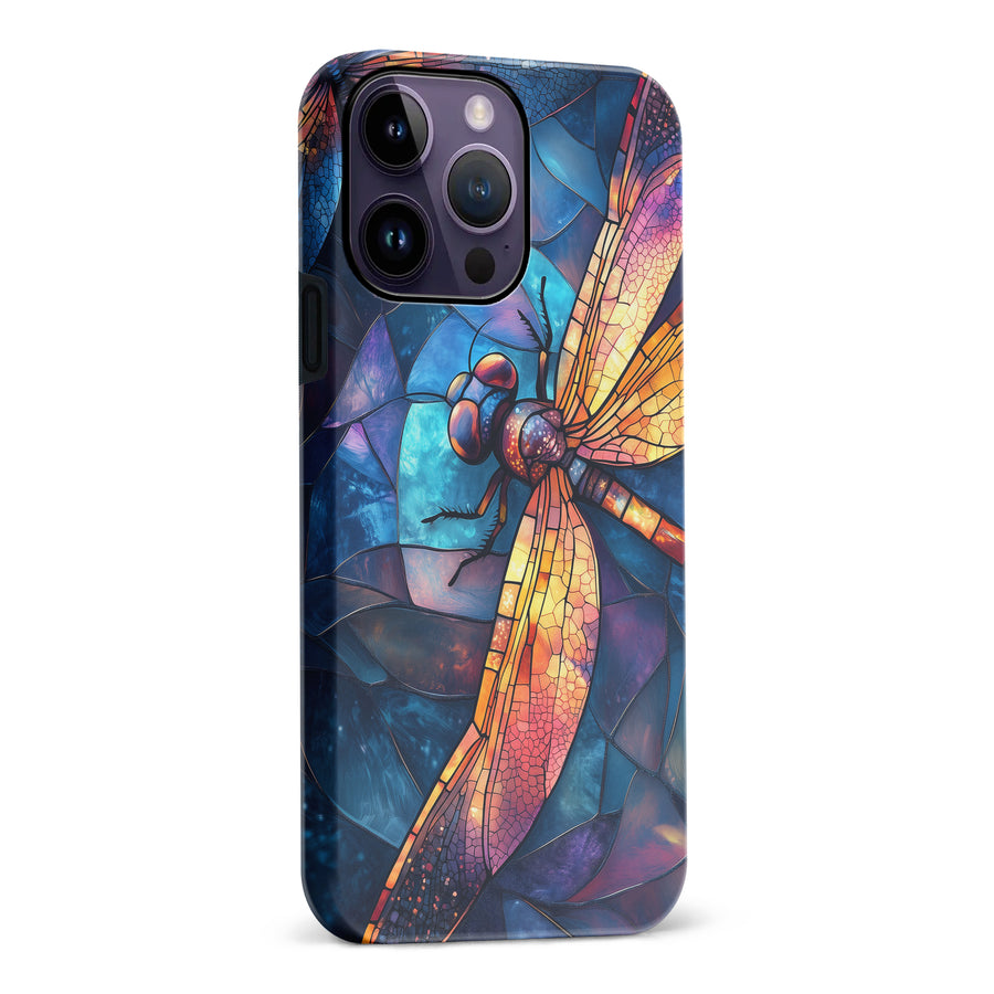 Enchanting Dragonfly Stained Glass Phone Case