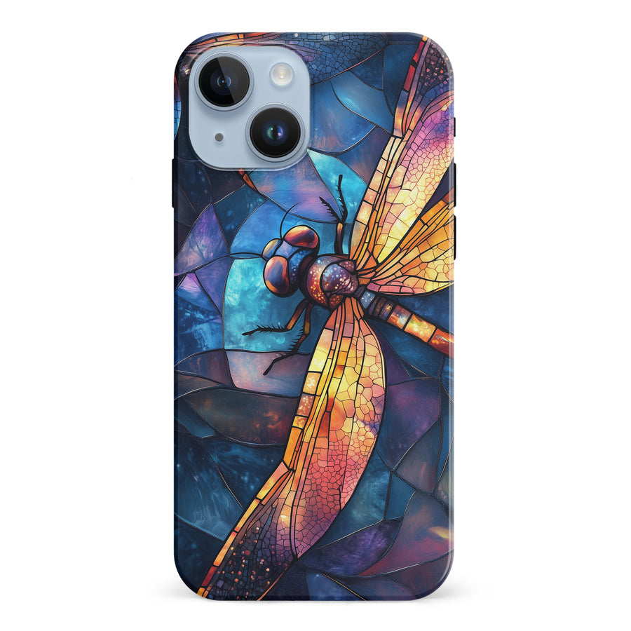 Enchanting Dragonfly Stained Glass Phone Case