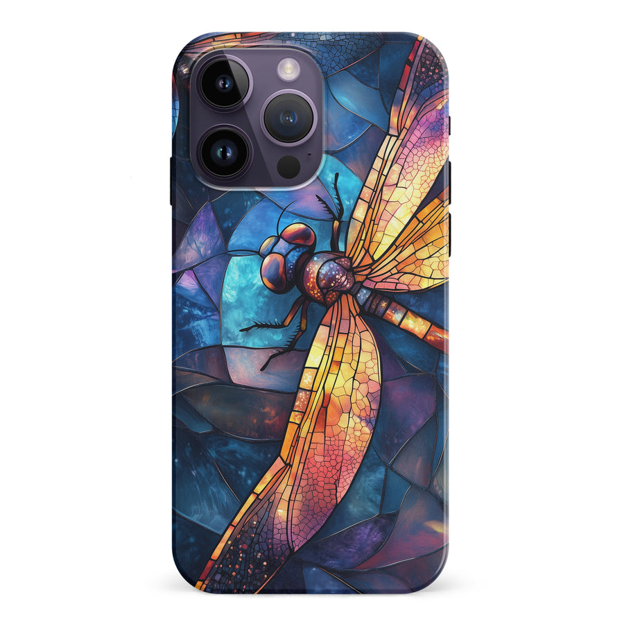 Enchanting Dragonfly Stained Glass Phone Case