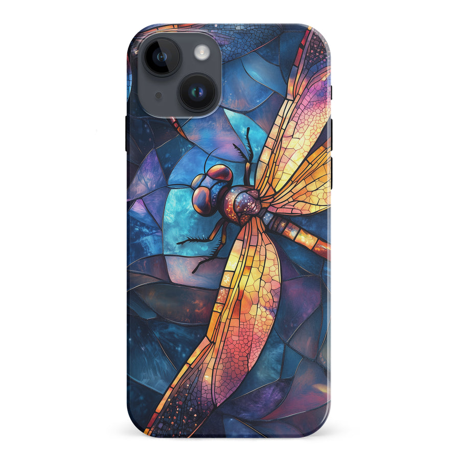 Enchanting Dragonfly Stained Glass Phone Case