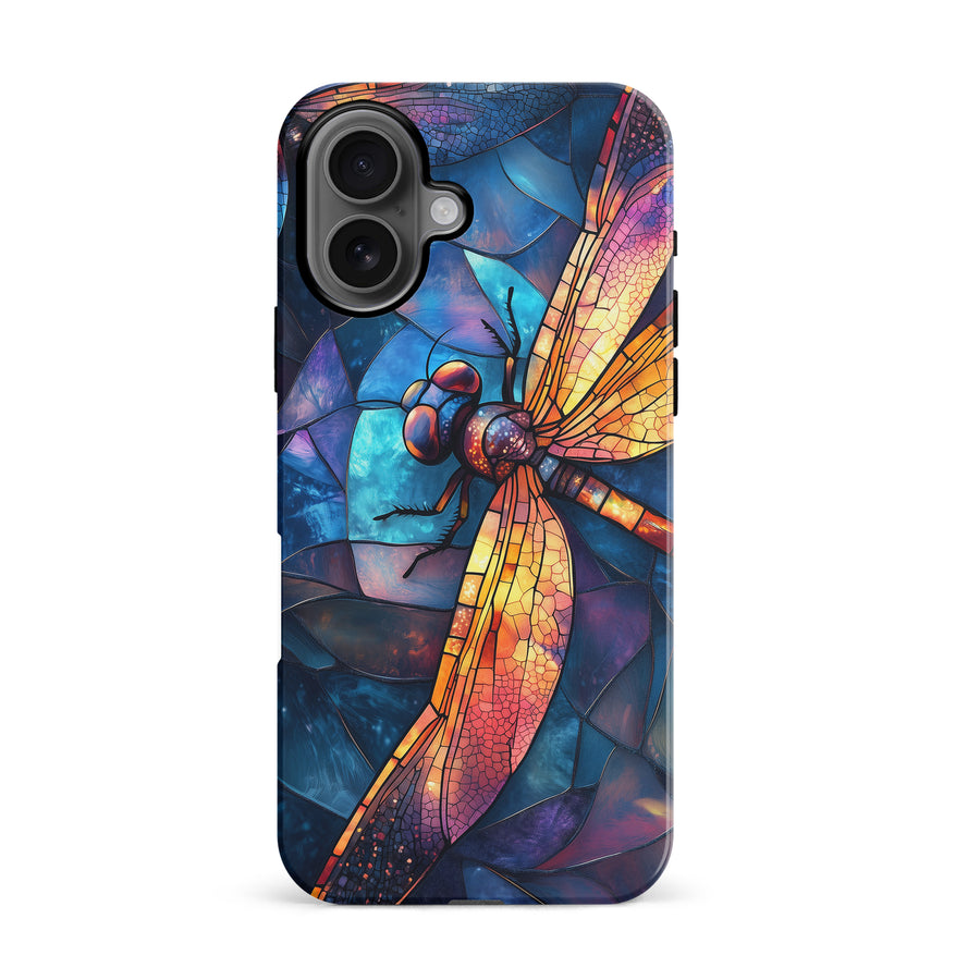 Enchanting Dragonfly Stained Glass Phone Case