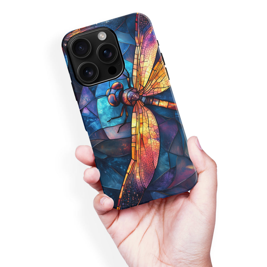 Enchanting Dragonfly Stained Glass Phone Case