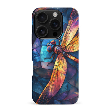 Enchanting Dragonfly Stained Glass Phone Case