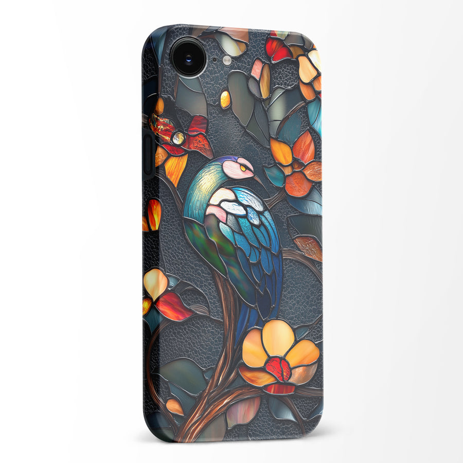 Vibrant Peacock Stained Glass Phone Case