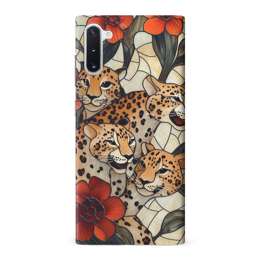 Samsung Galaxy Note 10 Baby Leopards Stained Glass Phone Case