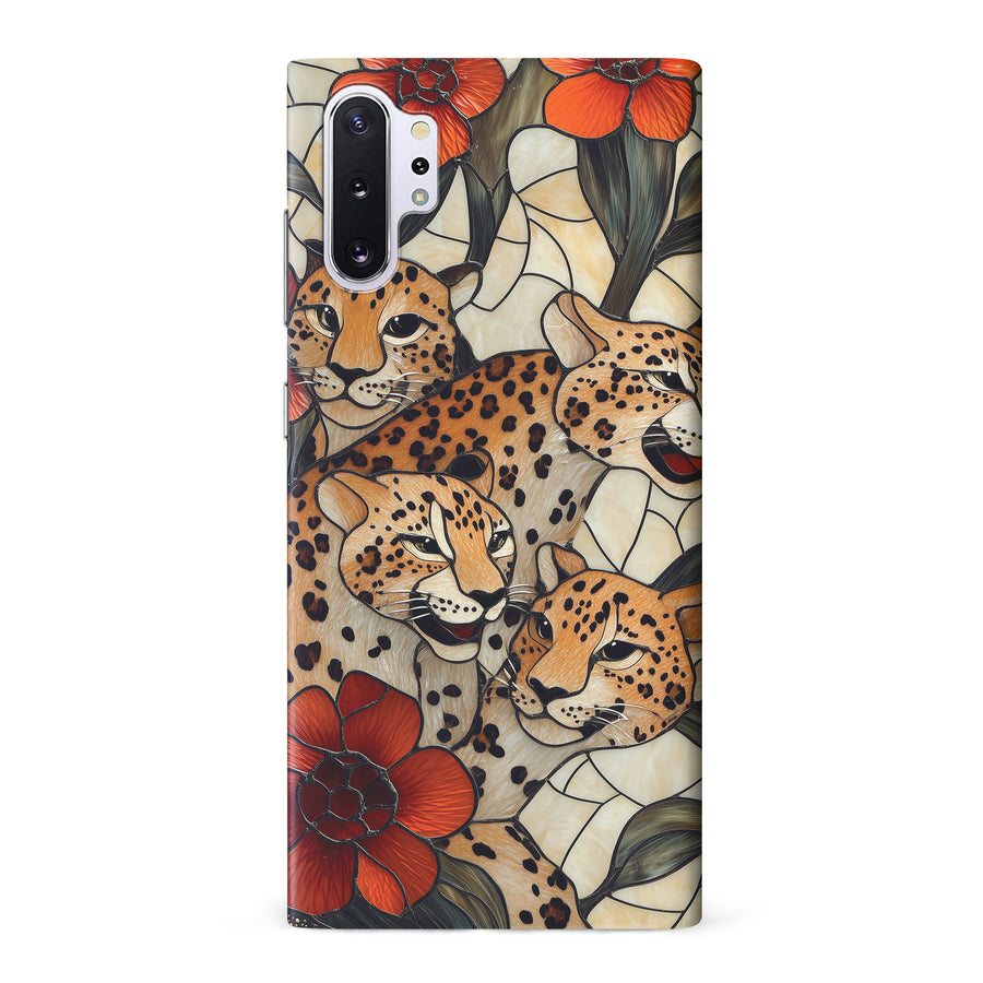 Samsung Galaxy Note 10 Plus Baby Leopards Stained Glass Phone Case