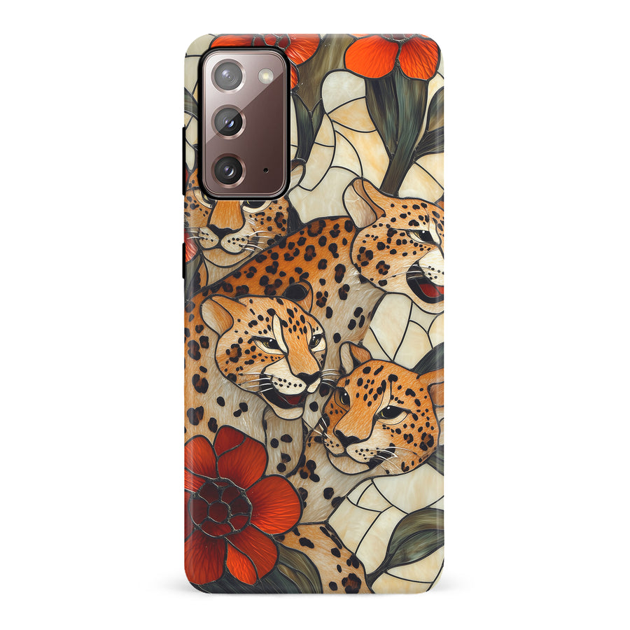 Samsung Galaxy Note 20 Baby Leopards Stained Glass Phone Case