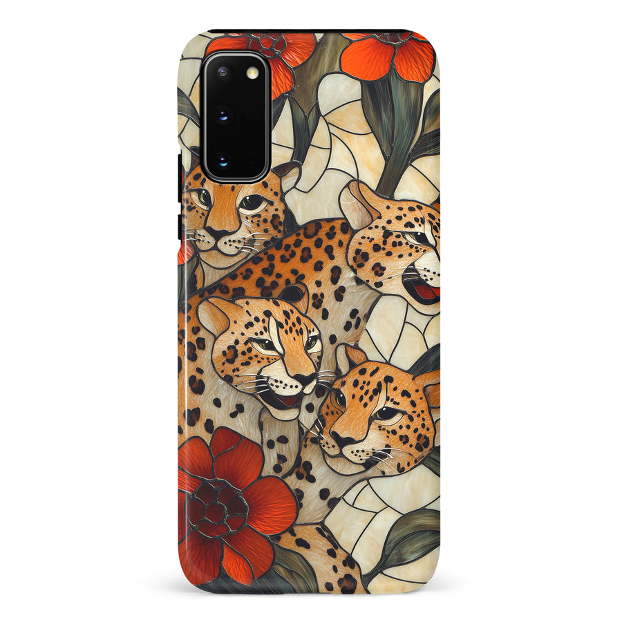 Samsung Galaxy S20 Baby Leopards Stained Glass Phone Case