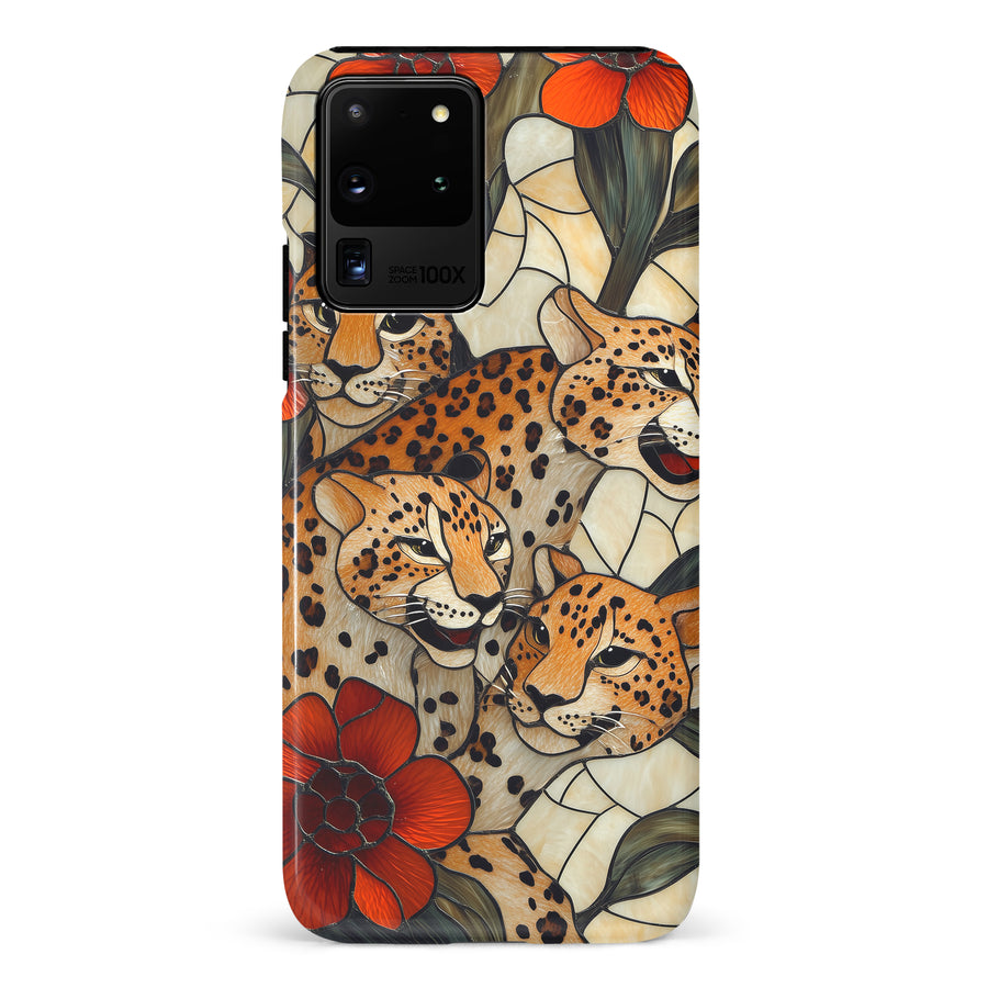 Samsung Galaxy S20 Ultra Baby Leopards Stained Glass Phone Case