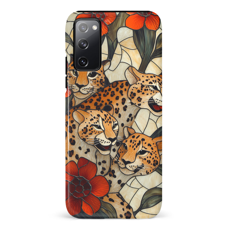 Samsung Galaxy S20 FE Baby Leopards Stained Glass Phone Case