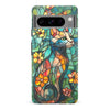 Google Pixel 8 Pro Elegant Cat Stained Glass Phone Case