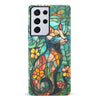 Samsung Galaxy S21 Ultra Elegant Cat Stained Glass Phone Case