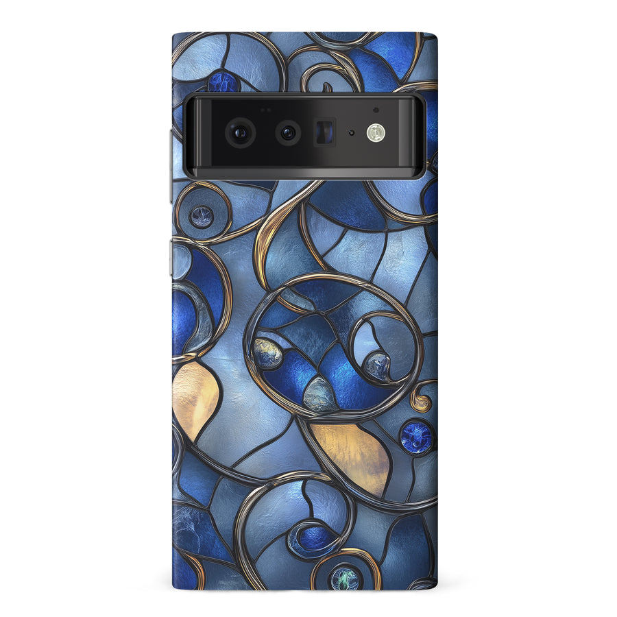 Google Pixel 6 Pro Oceanic Waves Stained Glass Phone Case