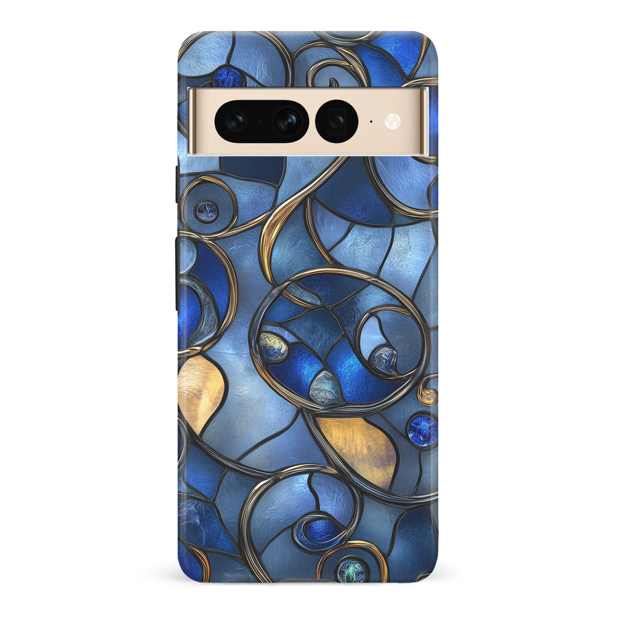 Google Pixel 7 Pro Oceanic Waves Stained Glass Phone Case