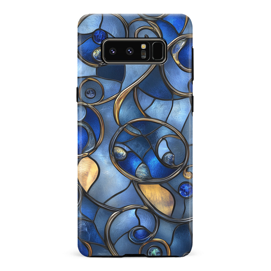 Samsung Galaxy Note 8 Oceanic Waves Stained Glass Phone Case