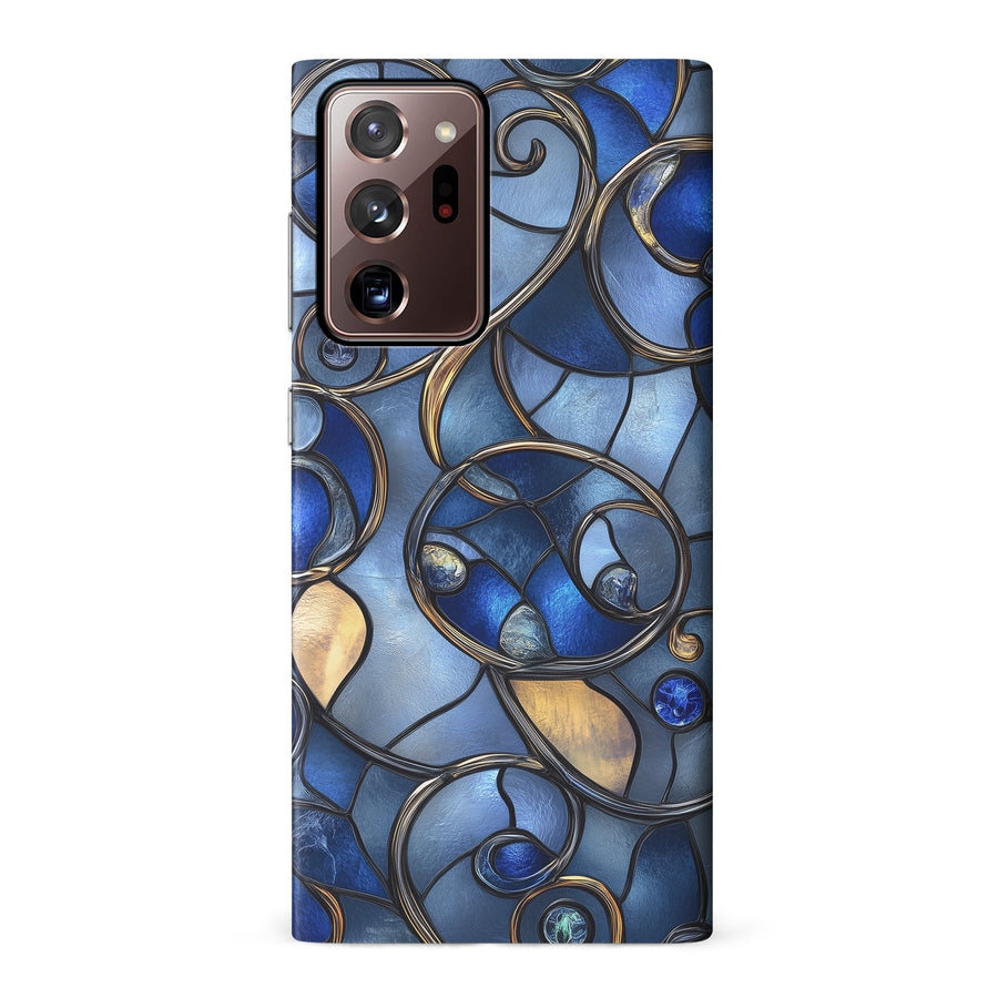 Samsung Galaxy Note 20 Ultra Oceanic Waves Stained Glass Phone Case