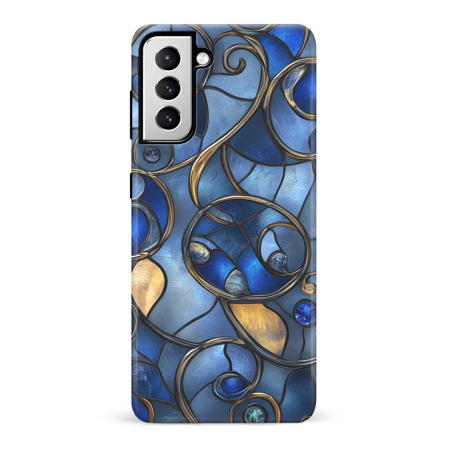 Oceanic Waves Stained Glass Phone Case