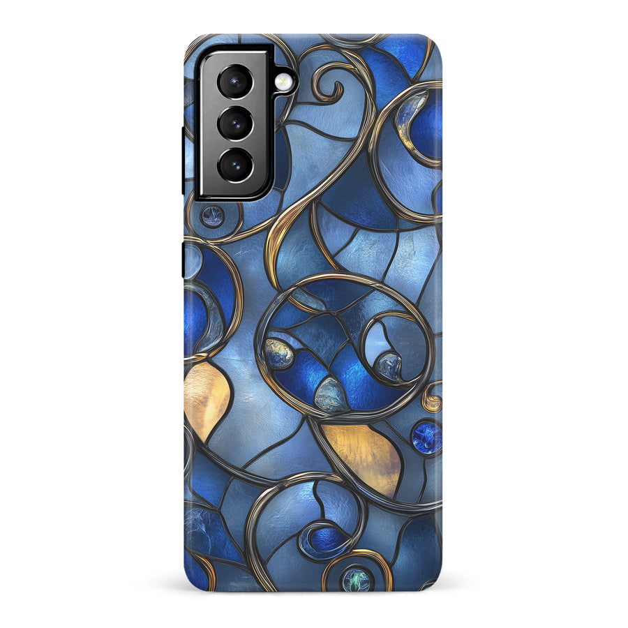 Oceanic Waves Stained Glass Phone Case