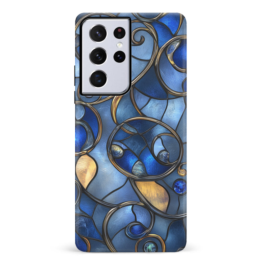 Oceanic Waves Stained Glass Phone Case