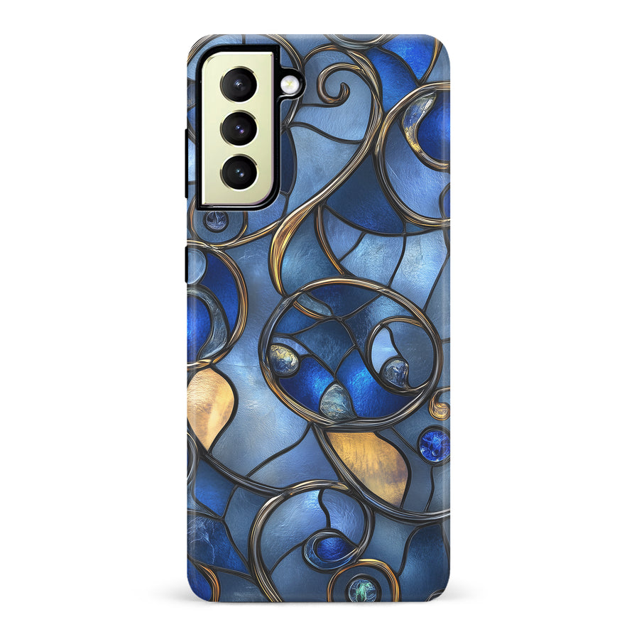 Samsung Galaxy S22 Plus Oceanic Waves Stained Glass Phone Case