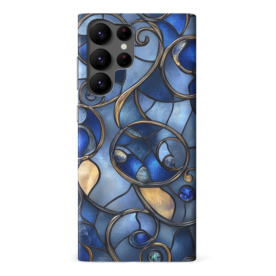 Oceanic Waves Stained Glass Phone Case