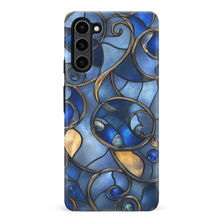 Samsung Galaxy S23 Plus Oceanic Waves Stained Glass Phone Case