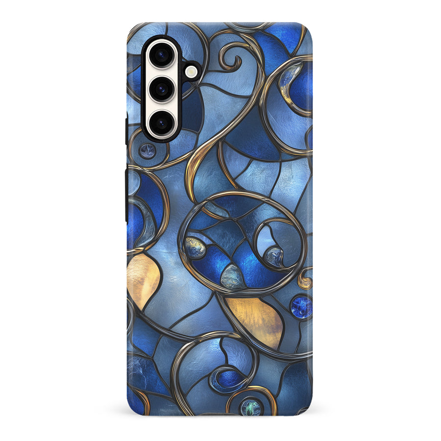 Samsung Galaxy S23 FE Oceanic Waves Stained Glass Phone Case