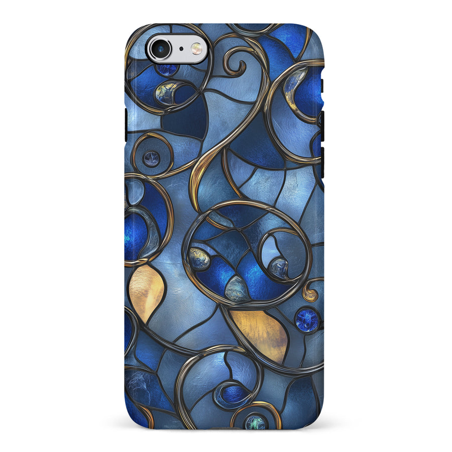 Oceanic Waves Stained Glass Phone Case