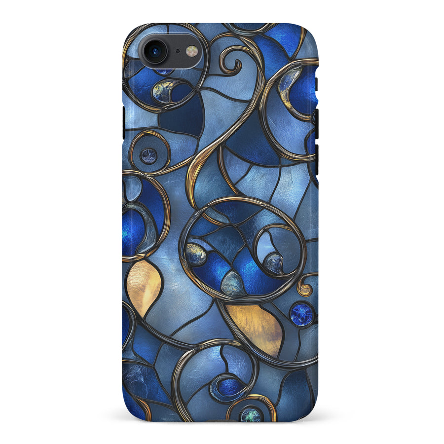 Oceanic Waves Stained Glass Phone Case