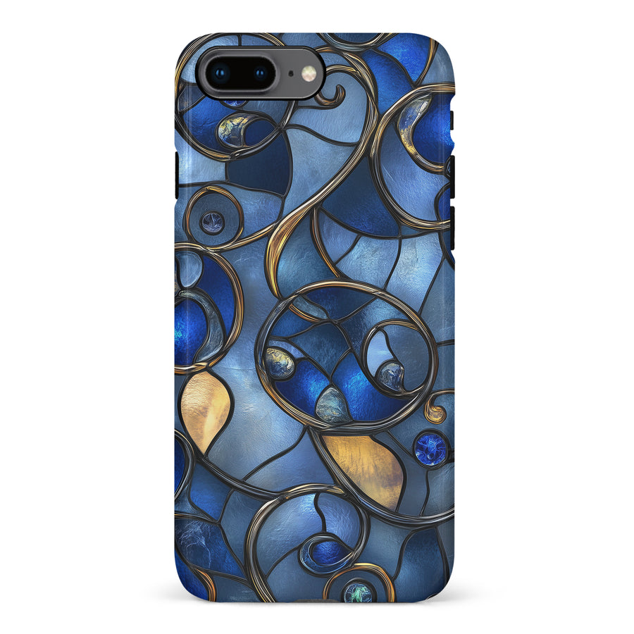 iPhone 8 Plus Oceanic Waves Stained Glass Phone Case