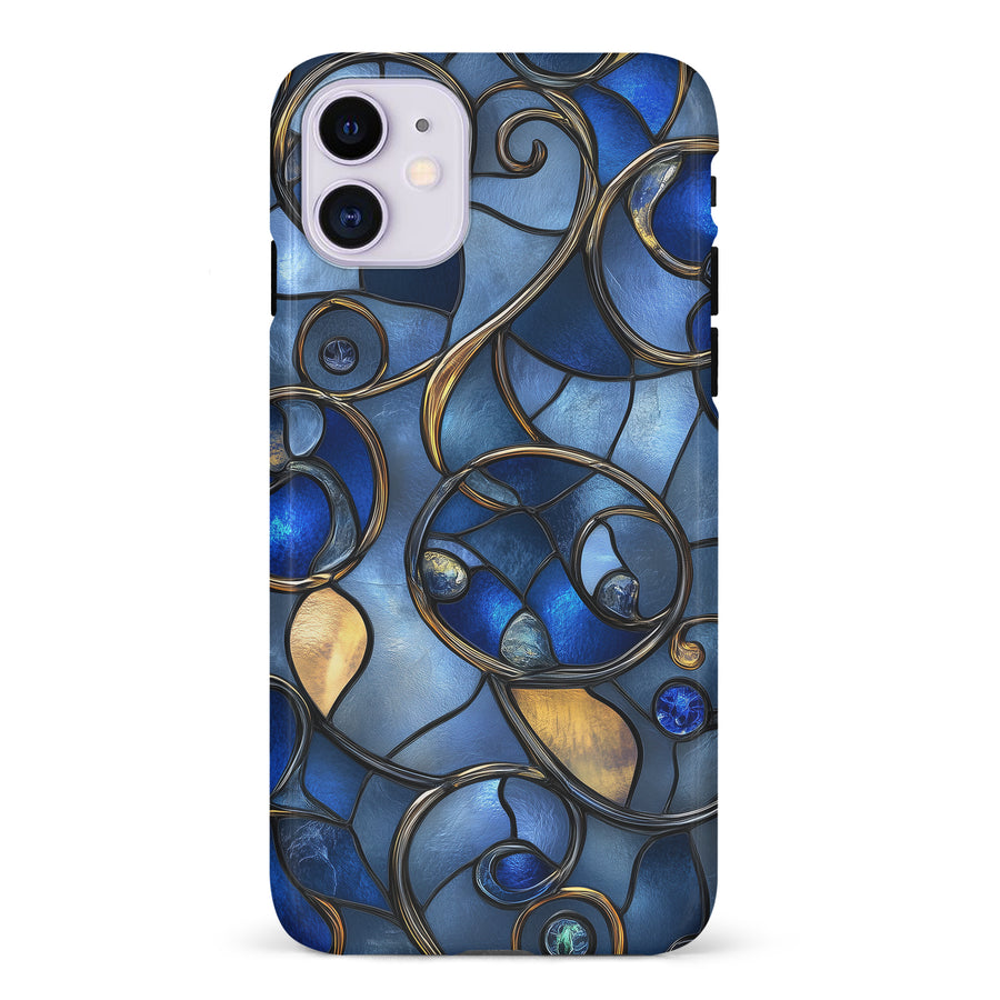 Oceanic Waves Stained Glass Phone Case