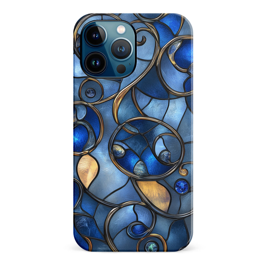 iPhone 12 Pro Max Oceanic Waves Stained Glass Phone Case