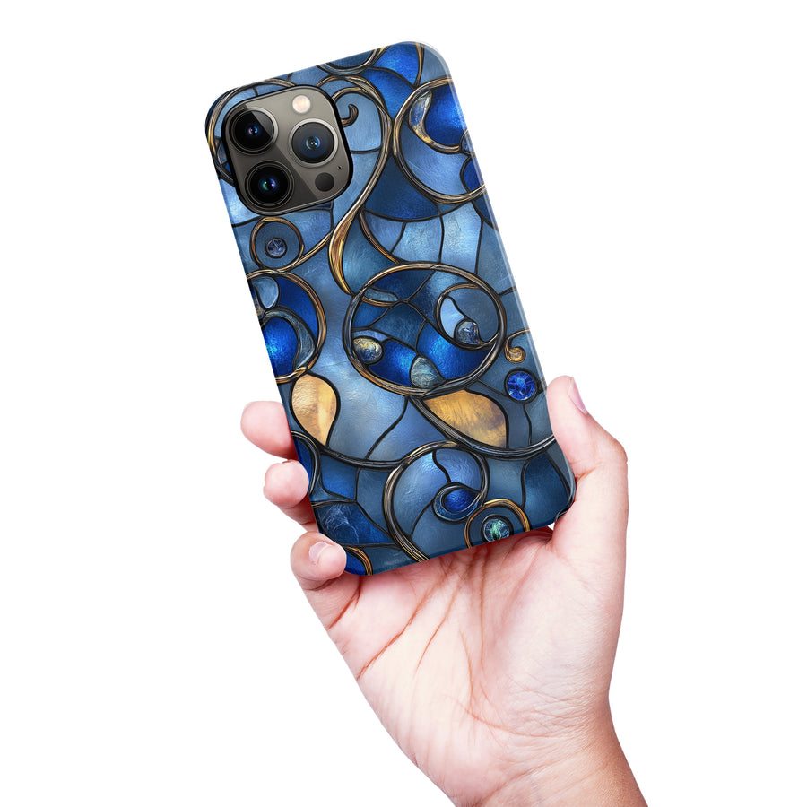 Oceanic Waves Stained Glass Phone Case