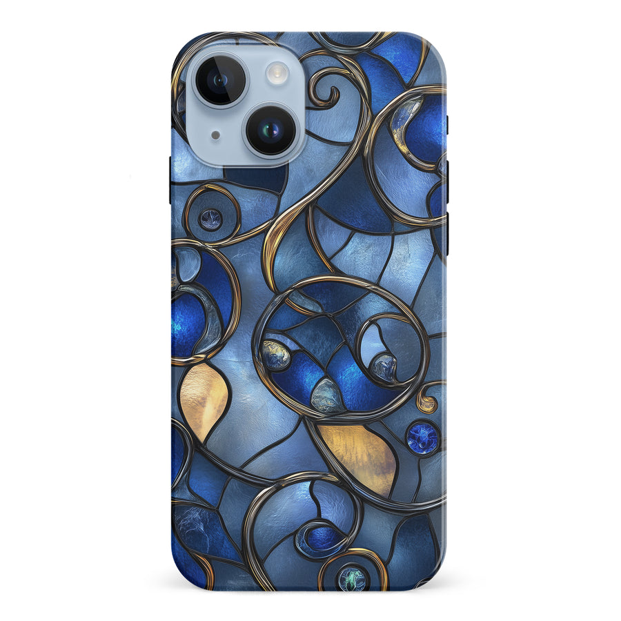 Oceanic Waves Stained Glass Phone Case