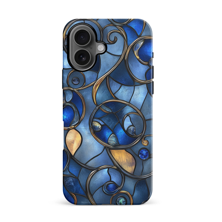 Oceanic Waves Stained Glass Phone Case