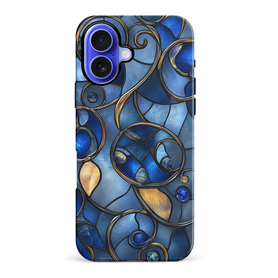 Oceanic Waves Stained Glass Phone Case