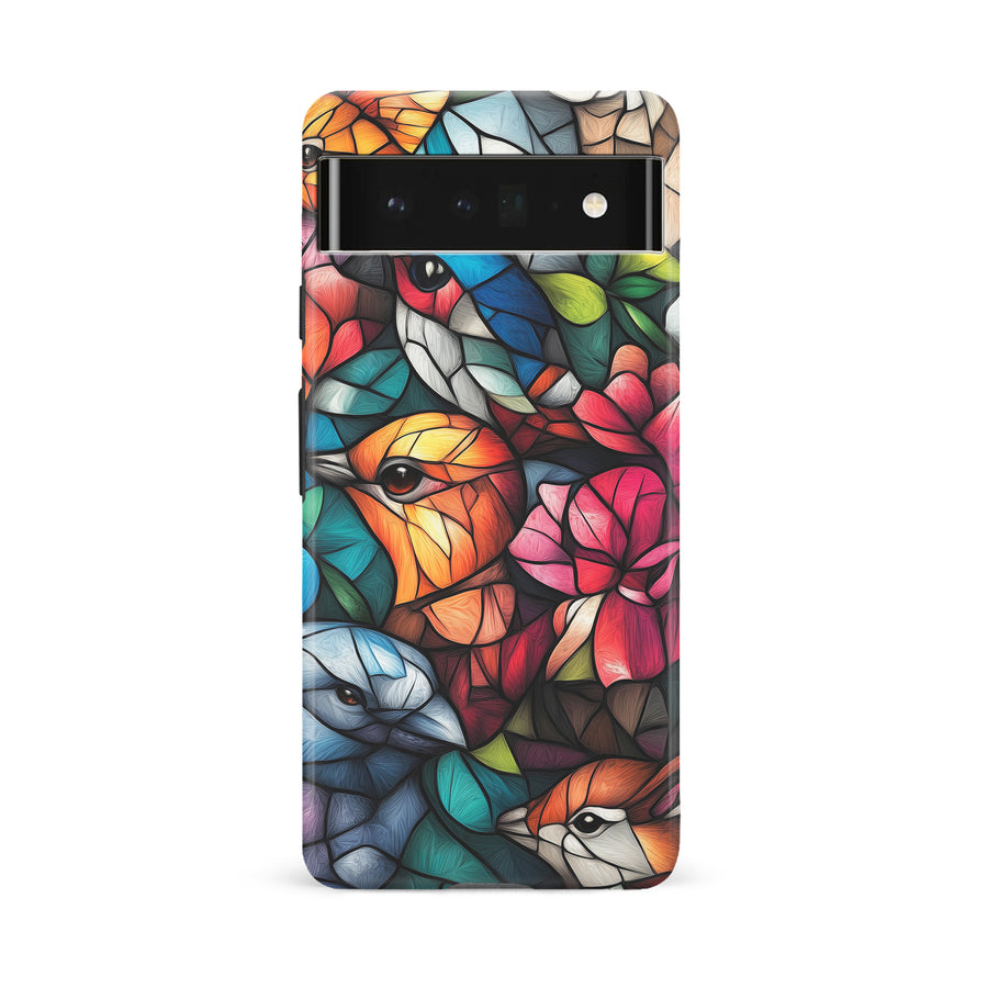 Serene Bird Stained Glass Phone Case