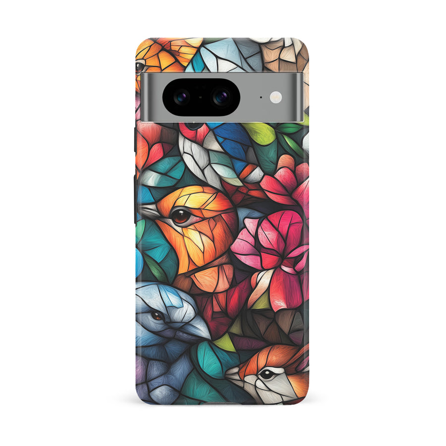 Serene Bird Stained Glass Phone Case