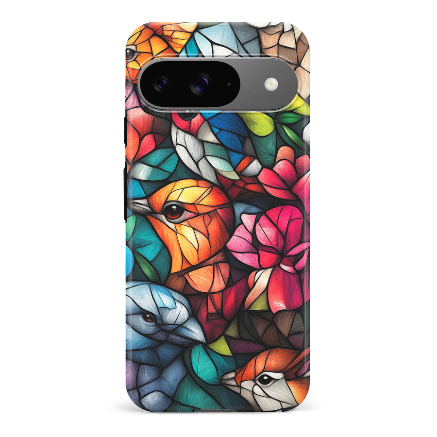 Serene Bird Stained Glass Phone Case