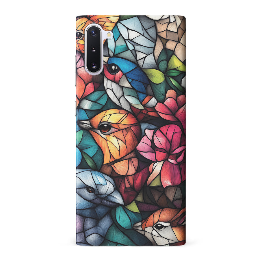 Samsung Galaxy Note 10 Serene Bird Stained Glass Phone Case