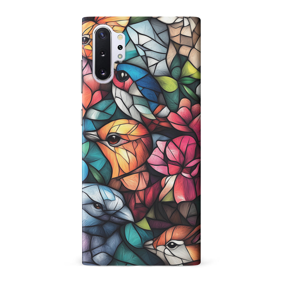 Samsung Galaxy Note 10 Plus Serene Bird Stained Glass Phone Case