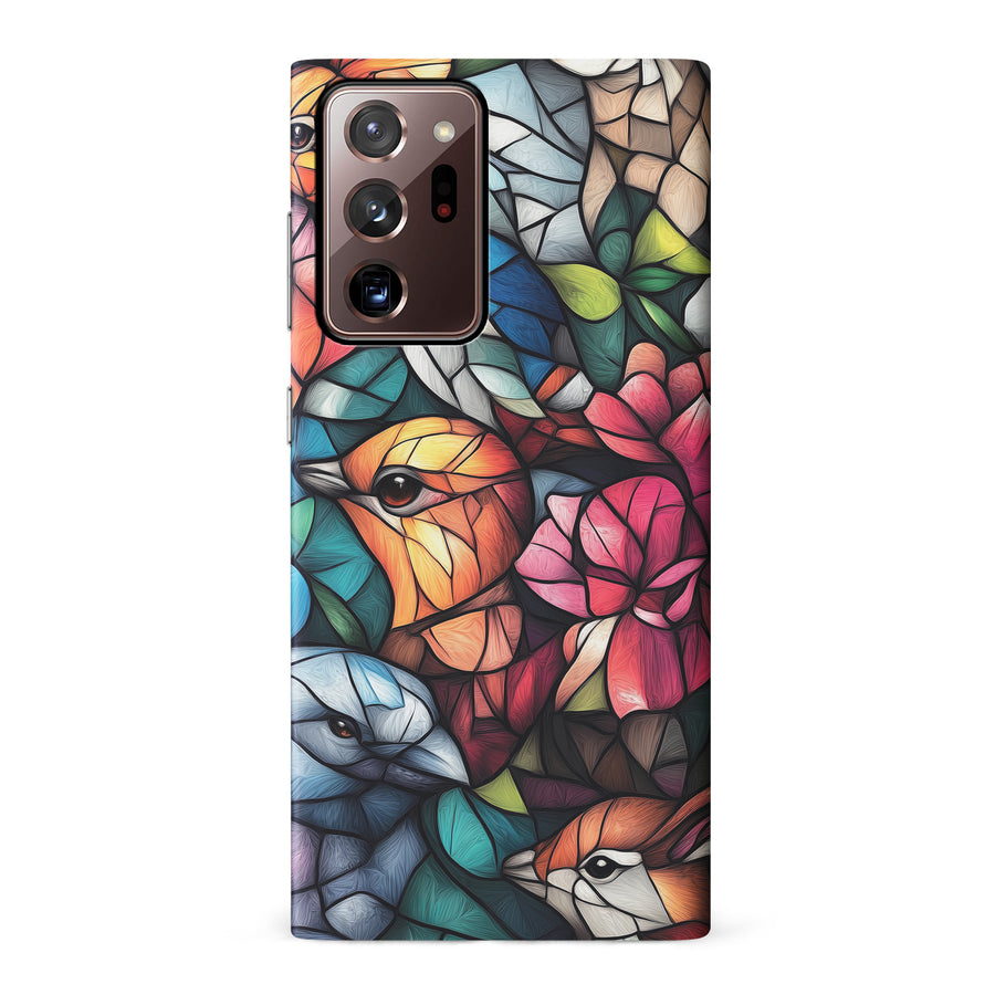 Samsung Galaxy Note 20 Ultra Serene Bird Stained Glass Phone Case