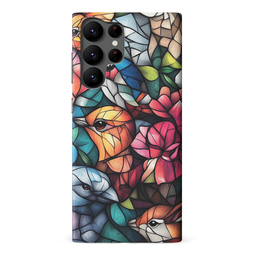 Serene Bird Stained Glass Phone Case