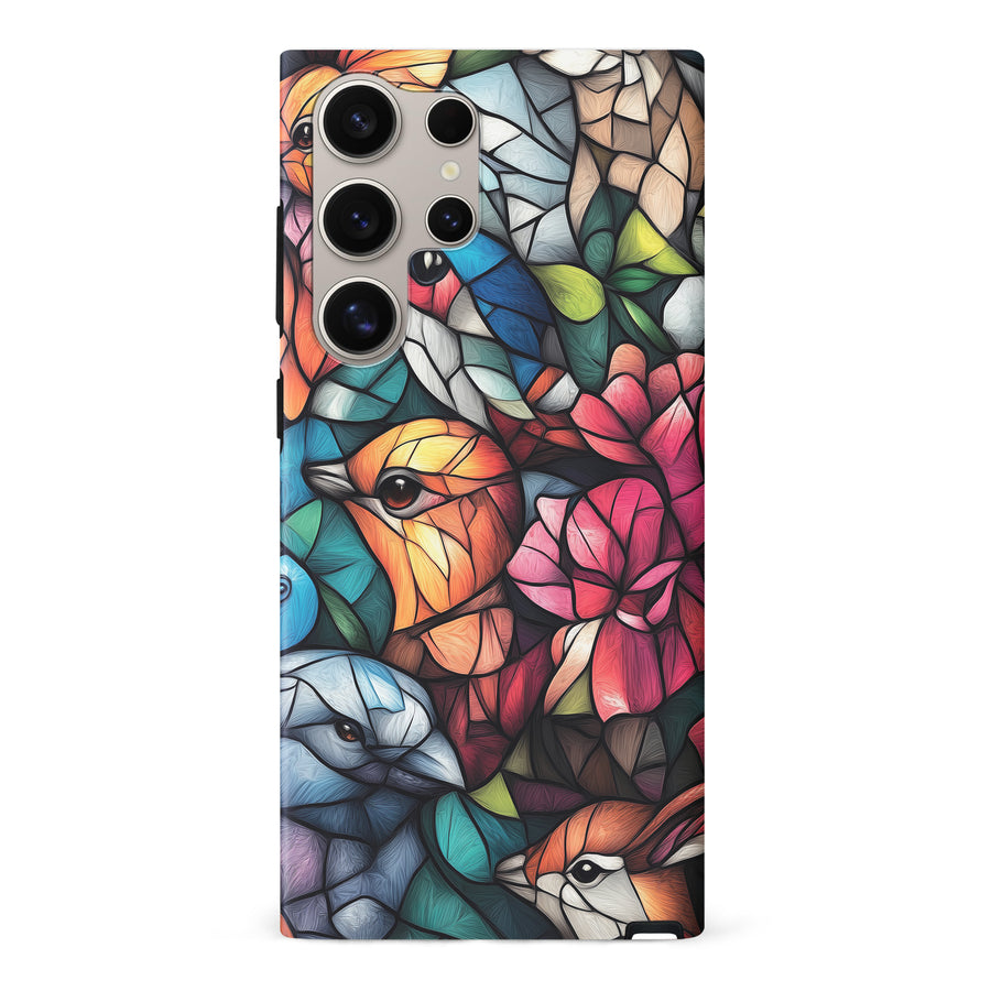 Serene Bird Stained Glass Phone Case