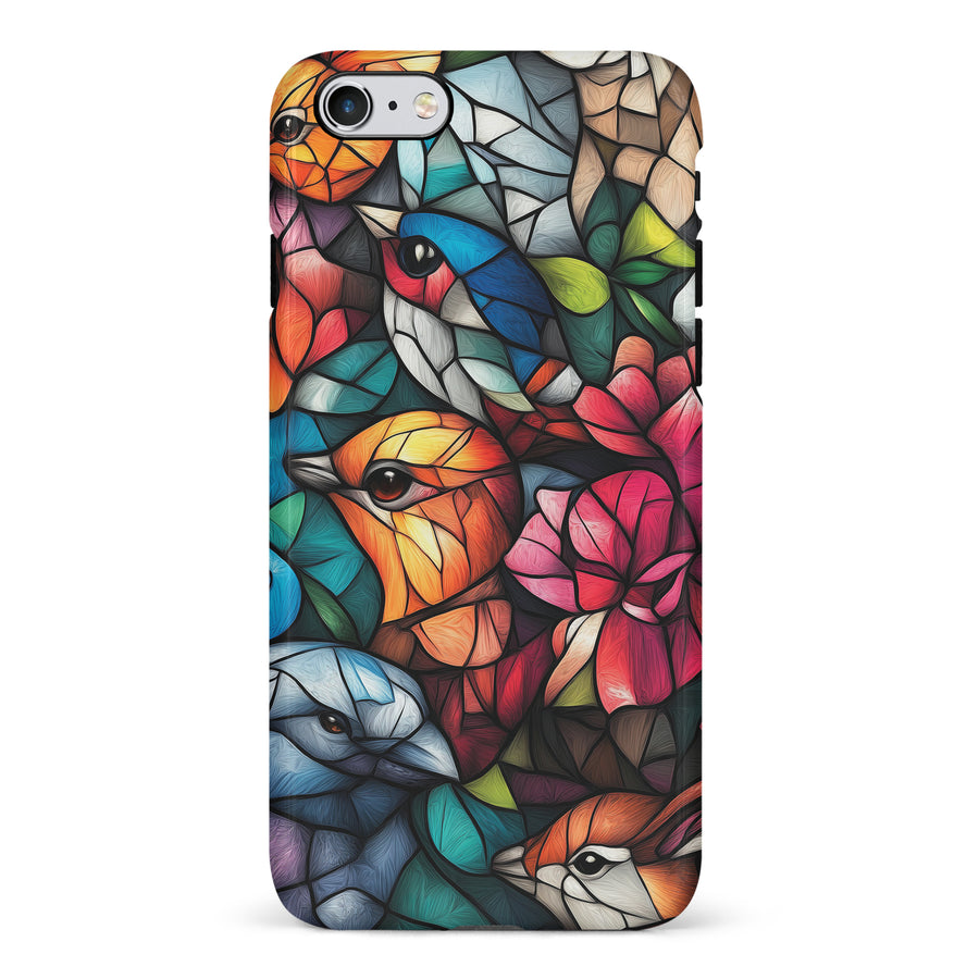 iPhone 6 Serene Bird Stained Glass Phone Case