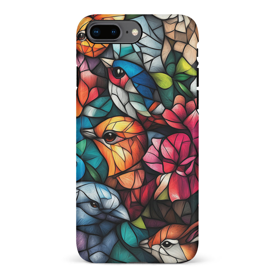 Serene Bird Stained Glass Phone Case