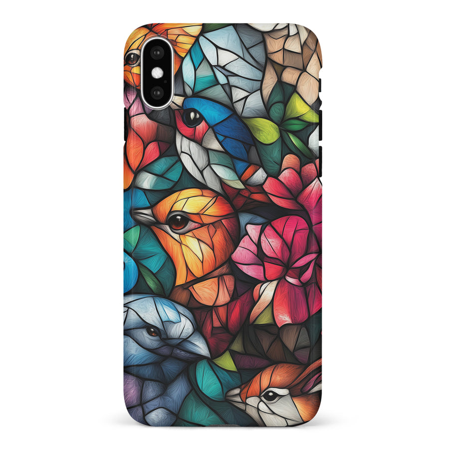 Serene Bird Stained Glass Phone Case