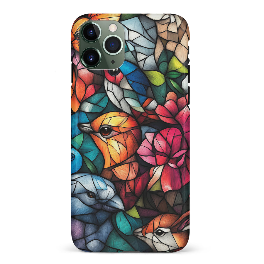 iPhone 11 Pro Serene Bird Stained Glass Phone Case