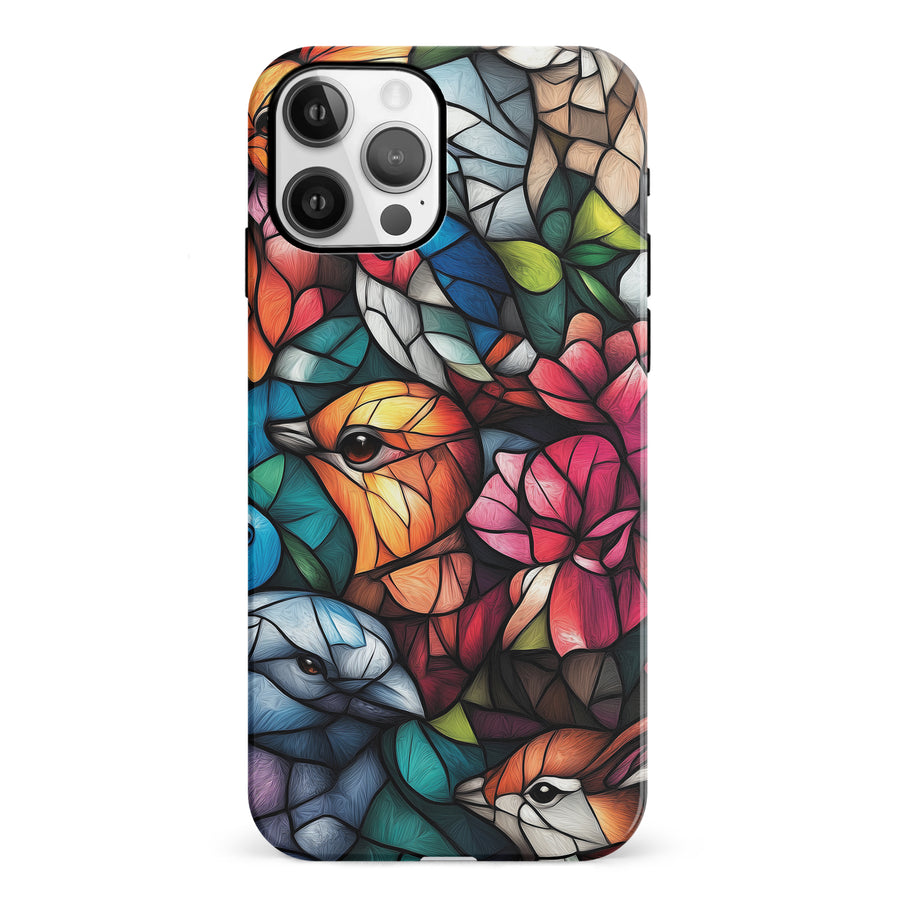 Serene Bird Stained Glass Phone Case